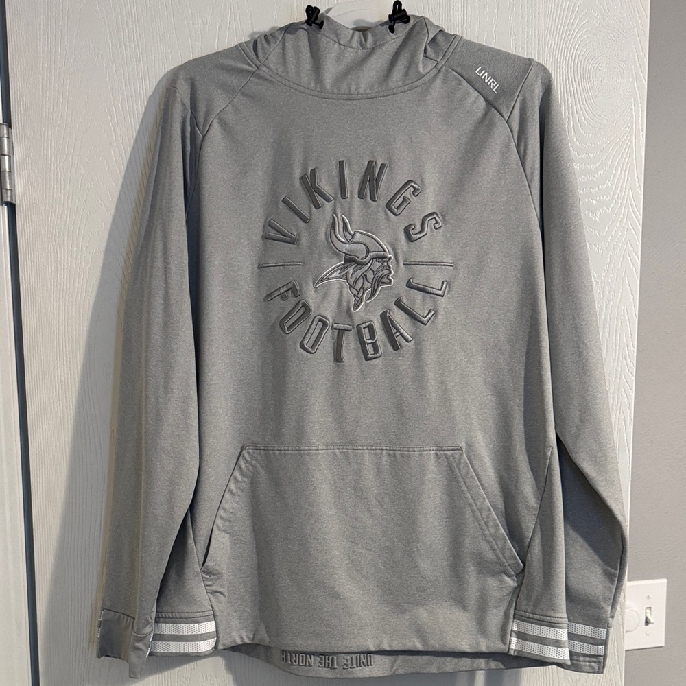 UNRL - Limited Edition Gray Vikings Football Hoodie